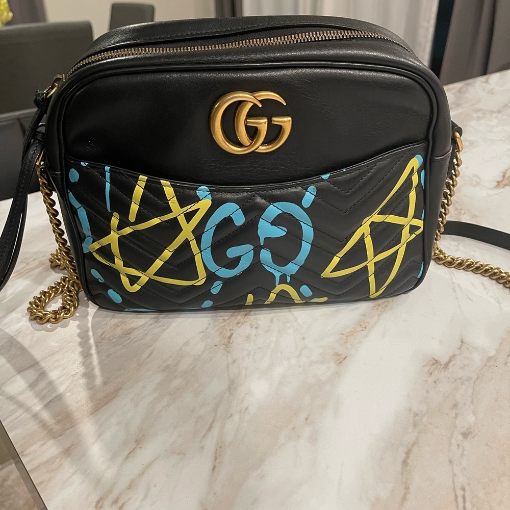 Gucci Medium Ghost Marmont Crossbody Bag